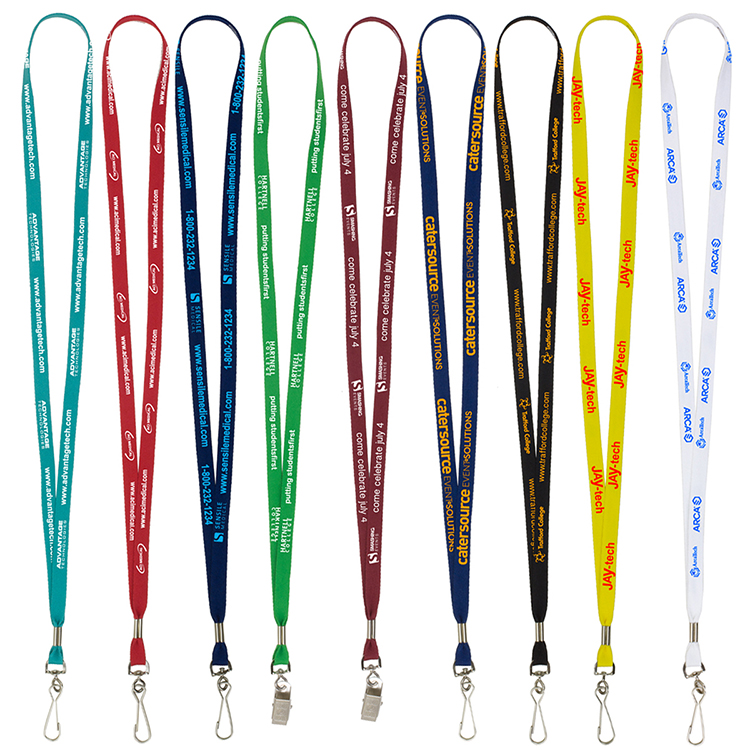 3/8" Overseas Silkscreen Lanyard - 8-10 Weeks